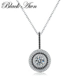 Silver Slide Necklace Round Bijoux Femme P074