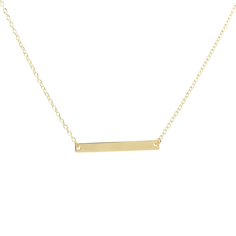 Classic Bar Necklace Jewelry Bar Pendant Necklace For Women