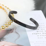 Classic Open Adjustable Stainless Steel Bracelet