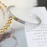 Classic Open Adjustable Stainless Steel Bracelet