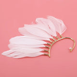 Feather Ear Hook Earrings for Women Without Piercing
