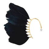Feather Ear Hook Earrings for Women Without Piercing