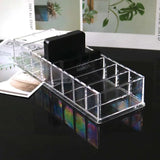 Clear Acrylic 8 Grids Makeup Organizer Lipstick Storage Jewelry Box