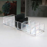 Clear Acrylic 8 Grids Makeup Organizer Lipstick Storage Jewelry Box