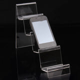 Clear Acrylic 4 Layers Phone Holder Mobile Phone Rack Wallet Stand