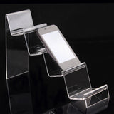 Clear Acrylic 4 Layers Phone Holder Mobile Phone Rack Wallet Stand