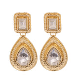 Clear Crystal Earrings Rhinestone Jewelry Long Geometric Earring