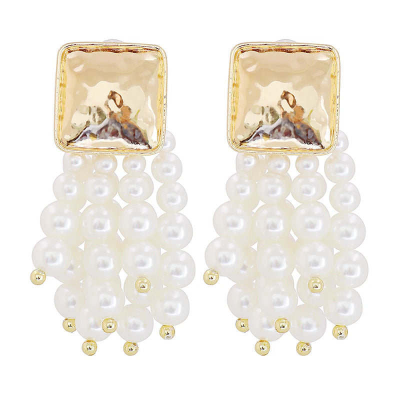 Clear Crystal Earrings Rhinestone Jewelry Long Geometric Earring