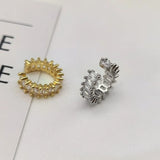Clip Earrings CZ No Piercing Women Men Girl Jewelry Christmas