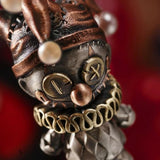 Clown Doll Pendant Retro Silver Necklace Men's Women's Jewelry