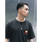 Coin Silver Necklace Men's Hip-hop Round Skull Accessories Stray Coin Pendant