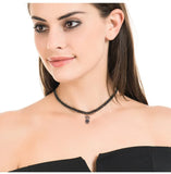 Small Rabbit Choker Cat Feline Pet Pendant Necklace Zircon Jewelry