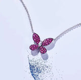 Butterfly Necklace Tricolor Chain Women's Jewelry