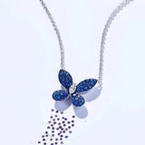 Butterfly Necklace Tricolor Chain Women's Jewelry