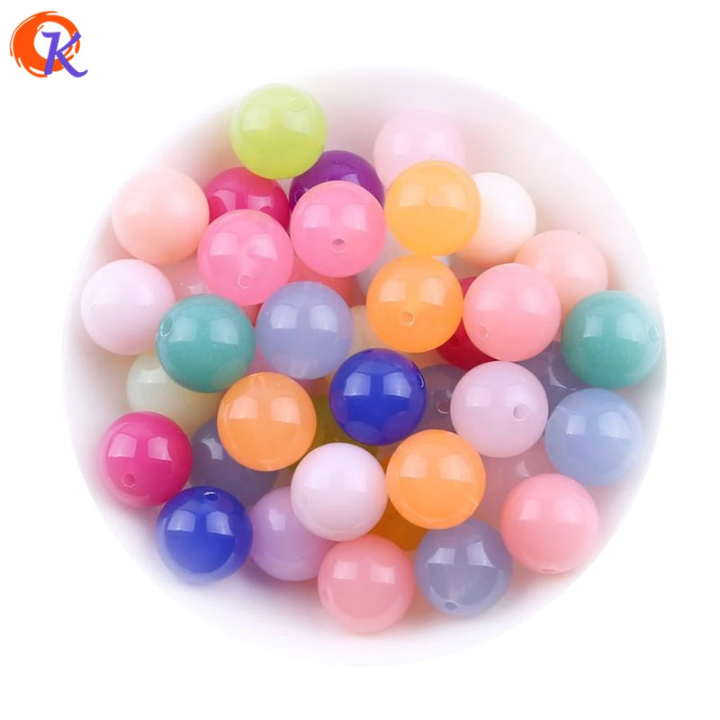 Neon Jelly Solid Beads Mix Lot 6-25MM for Jewelry Making CDWB-517566