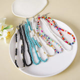 Colorful Rice Beads Boho Necklace Choker for Woman