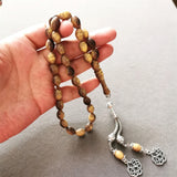 Tasbih Resin Amber 8*11mm Muslim Rosary 33 Misbaha Eid Ramadan Gift Islamic
