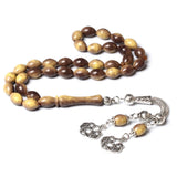 Tasbih Resin Amber 8*11mm Muslim Rosary 33 Misbaha Eid Ramadan Gift Islamic