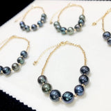 Peacock Green Pearl Bracelet 18K Adjustable Girlfriend Bracelet