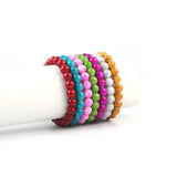 Colorful 8mm Crackle Bracelet Couple Bracelet Crystal for Women Jewelry