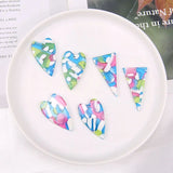 Colorful Acetic Acid Acrylic Charms for DIY Jewelry 20pcs