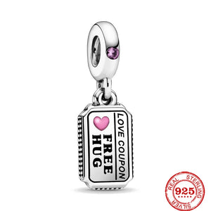 Colorful Balloons Hearts Stars Dangle Charm Silver 925 Bracelet Jewelry