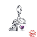 Colorful Balloons Hearts Stars Dangle Charm Silver 925 Bracelet Jewelry