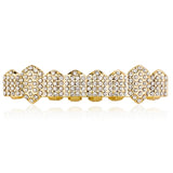 Colorful Crystal Teeth Grillz Zircon Body Jewelry Set Hip Hop Dental Grills