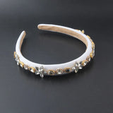 Baroque Headband with Colorful Crystals and Sponge Rhinestones