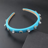 Baroque Headband with Colorful Crystals and Sponge Rhinestones