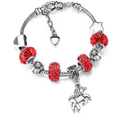 Colorful Animal Pendant Bracelet for Girls - Cartoon Style Children's Bracelet