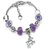 Colorful Animal Pendant Bracelet for Girls - Cartoon Style Children's Bracelet