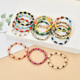 Colorful DIY Rainbow Bracelet Tila Bracelets for Women Beads Jewelry Boho Summer