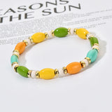 Colorful DIY Rainbow Bracelet Tila Bracelets for Women Beads Jewelry Boho Summer