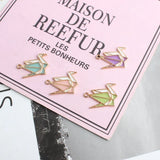 50pcs Rainbow Heart Console Charms Enamel Alloy Oil Drop Earring Pendants