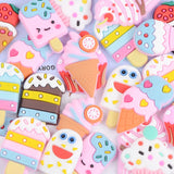 Colorful PVC Plastic Jewelry Resin Cabochons Girl Hair Bow Clip