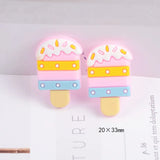 Colorful PVC Plastic Jewelry Resin Cabochons Girl Hair Bow Clip