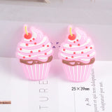 Colorful PVC Plastic Jewelry Resin Cabochons Girl Hair Bow Clip