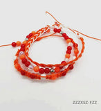 Colorful Rope Beads Stone Bracelet for Women Charms Engagement