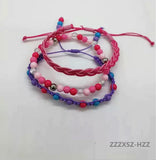 Colorful Rope Beads Stone Bracelet for Women Charms Engagement