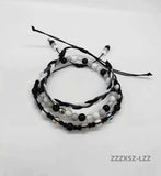 Colorful Rope Beads Stone Bracelet for Women Charms Engagement