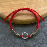 Colorful Thread Bracelets 925 Sterling Silver Charm Bracelet