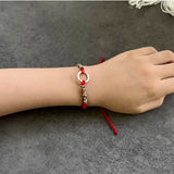Colorful Thread Bracelets 925 Sterling Silver Charm Bracelet