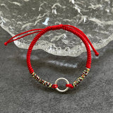 Colorful Thread Bracelets 925 Sterling Silver Charm Bracelet