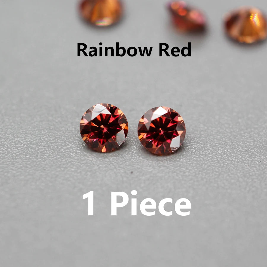 Colors Round Cut Small Sizes Moissanite Loose Stones VVS1 Lab Diamonds