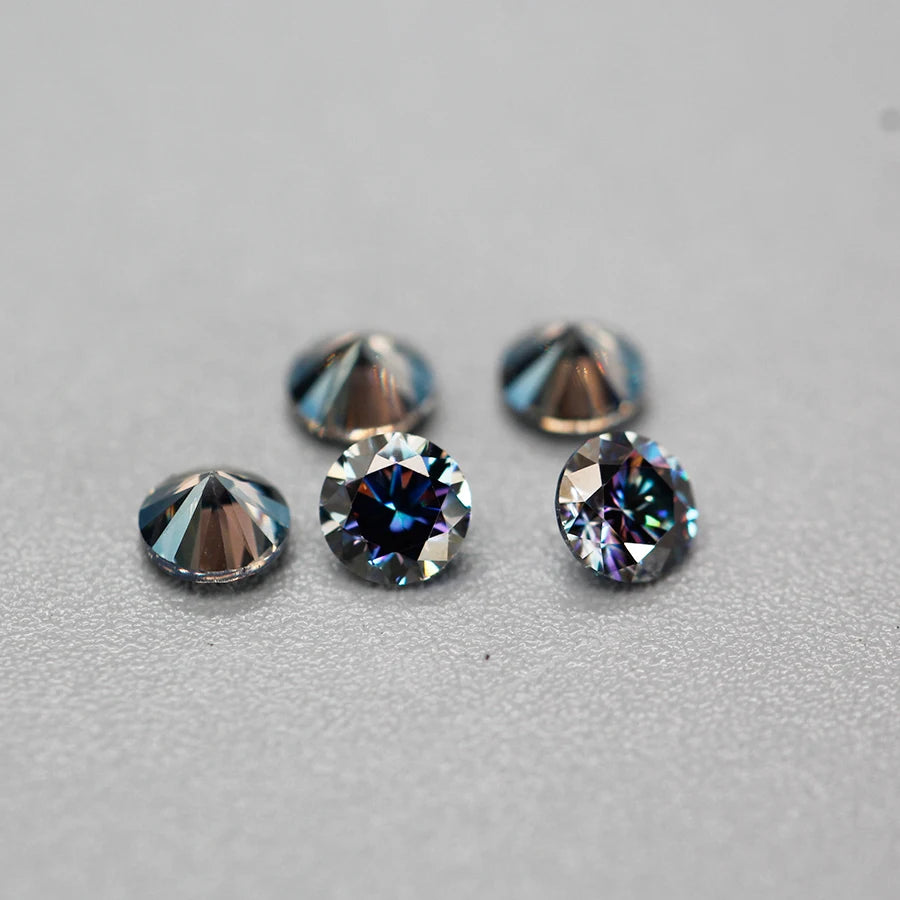 Colors Round Cut Small Sizes Moissanite Loose Stones VVS1 Lab Diamonds
