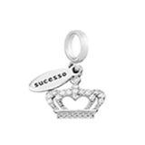 Comb & Scissors Pendant Dangle Charm Silver Bracelet For Girl