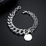 Cuban Chain Bracelet for Men Women Heavy Thick Stainless Steel Jewelry
