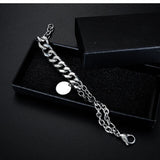 Cuban Chain Bracelet for Men Women Heavy Thick Stainless Steel Jewelry