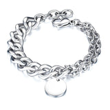 Cuban Chain Bracelet for Men Women Heavy Thick Stainless Steel Jewelry